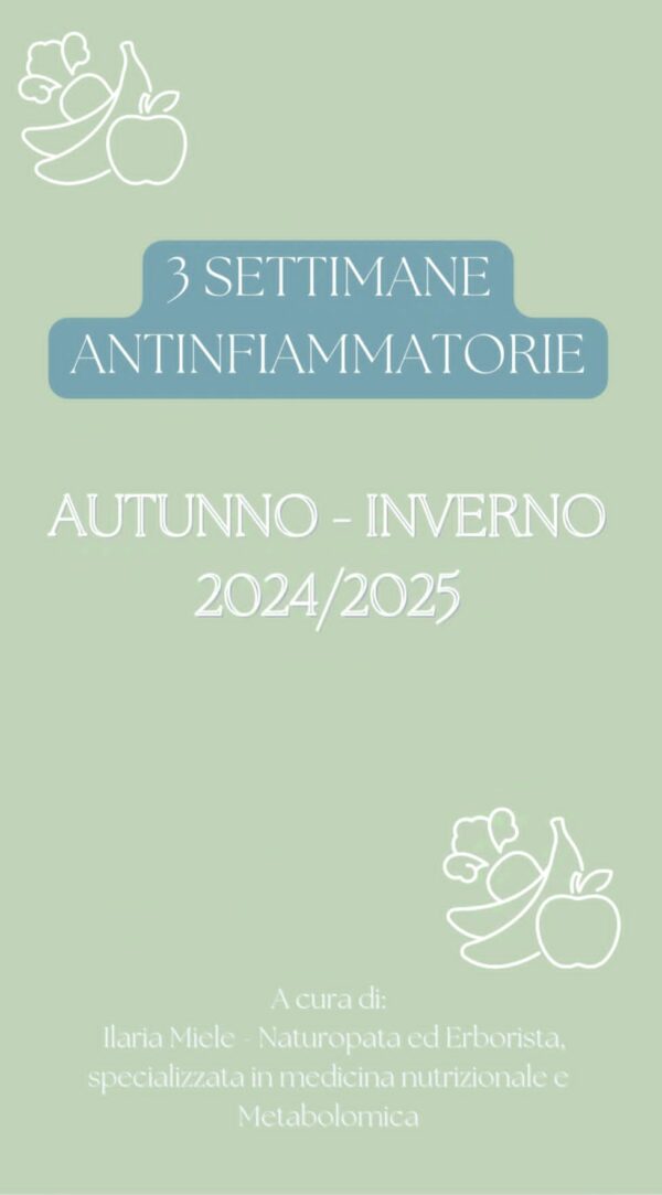 Piano Antinfiammatorio Autunno - Inverno 24-25